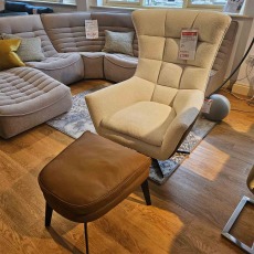 Showroom Clearance: Jarrett High Back Swivel Chair & Stool