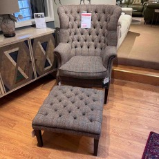 Showroom Clearance: Tetrad Mackenzie Wing Chair & Stool