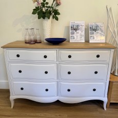 Showroom Clearance: Marielle 6 Drawer Wide Chest Showroom Clearance: Marielle 6 Drawer Wide Chest