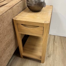 Showroom Clearance: Bergen Oak Compact Lamp Table