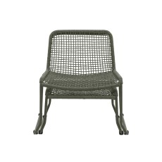 Siderno Lounge Chair with Footstool in Green