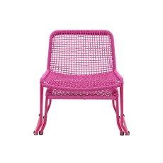 Siderno Lounge Chair with Footstool in Pink