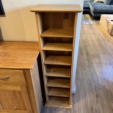 Showroom Clearance: Lynton Oak CD/DVD Rack Showroom Clearance: Lynton Oak CD/DVD Rack