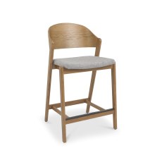 Nielsen Rustic Oak Grey Bar Stool