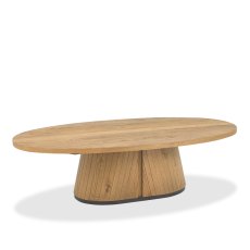 Nielsen Rustic Oak Oval Coffee Table