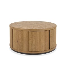 Nielsen Rustic Oak Round Coffee Table