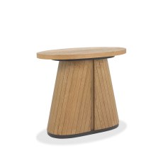 Nielsen Rustic Oak Oval Lamp Table
