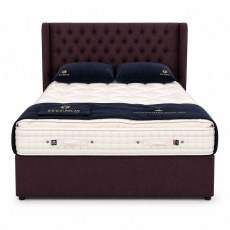 Showroom Clearance: Hypnos 5ft Pillow Top Walbury Pocket Sprung Divan Set & Vienna Winged Headboard