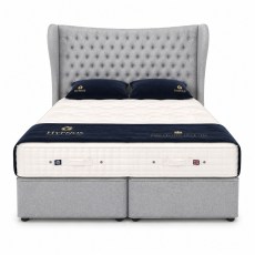 Showroom Clearance: Hypnos 6ft Weybridge Majestic PocketSprung DivanSet & Elizabeth Winged Headboard
