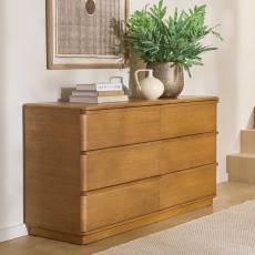 Albany 3+3 Drawer Wide Chest