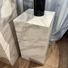 Showroom Clearance: Marmo White Small Pedestal Showroom Clearance: Marmo White Small Pedestal
