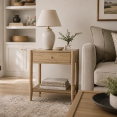 Rushworth Oak 1 Drawer Side Table Rushworth Oak 1 Drawer Side Table