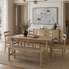 Rushworth Oak Large Extending Dining Table