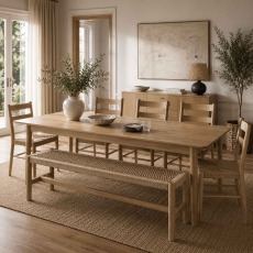 Rushworth Oak Large Extending Dining Table