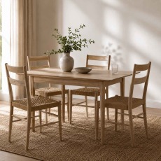 Rushworth Oak Woven Seat Dining Chair