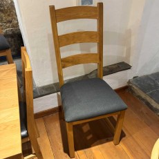 Showroom Clearance: Pair of Northleach Ladder Back Dining Chairs Showroom Clearance: Pair of Northleach Ladder Back Dining Chairs