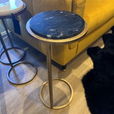 Showroom Clearance: Iota Accent Table Black Marble & Aged Gold Showroom Clearance: Iota Accent Table Black Marble & Aged Gold