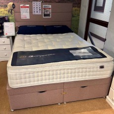 Showroom Clearance: Sleepeezee 5ft Victoria Woold 2400 Ottoman Set with Lavender Headboard Showroom Clearance: Sleepeezee 5ft Victoria Woold 2400 Ottoman Set with Lavender Headboard