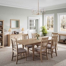 Bideford Oak Large Extending Dining Table Bideford Oak Large Extending Dining Table