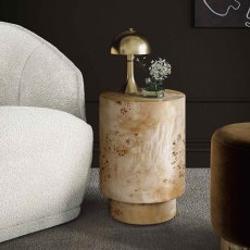 Alessio Round Drum Side Table Alessio Round Drum Side Table