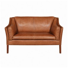 Morven Compact 2 Seater Sofa in Leather