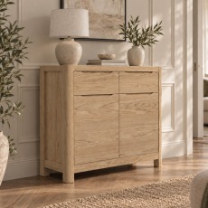 Bergen Oak Compact 2 Door Sideboard Bergen Oak Compact 2 Door Sideboard