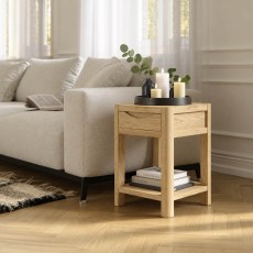 Bergen Oak Compact Lamp Table Bergen Oak Compact Lamp Table