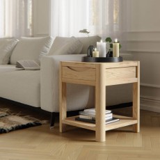 Bergen Oak Lamp Table