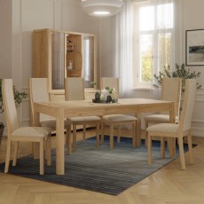 Bergen Oak Medium Extending Dining Table Bergen Oak Medium Extending Dining Table