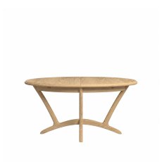 Bergen Oak Oval Extending Dining Table