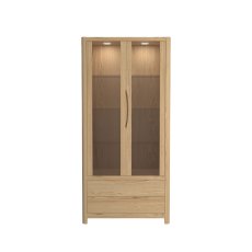 Bergen Oak Tall Display Unit