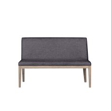 Fletcher Short Bench in Dark Grey Fletcher Short Bench in Dark Grey
