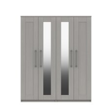 Amesbury 4 Door Wardrobe with Mirrors Amesbury 4 Door Wardrobe with Mirrors