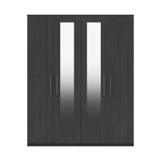 Amesbury Tall 4 Door Wardrobe with 2 Mirrors Amesbury Tall 4 Door Wardrobe with 2 Mirrors