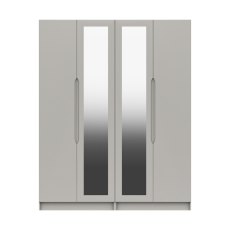 Somerton Tall 4 Door Wardrobe with Mirrors Somerton Tall 4 Door Wardrobe with Mirrors