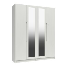 Somerton Tall 4 Door Wardrobe with Mirrors Somerton Tall 4 Door Wardrobe with Mirrors