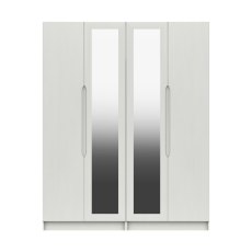 Somerton Tall 4 Door Wardrobe with Mirrors Somerton Tall 4 Door Wardrobe with Mirrors