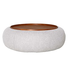 Gensen Large Ottoman in Oatmeal Chenille Gensen Large Ottoman in Oatmeal Chenille