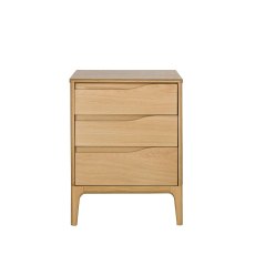 Ercol Rimini 3 Drawer Bedside Cabinet