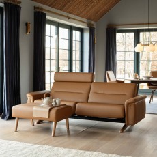 Stressless Stella 2 Seater Sofa with Wood Arm