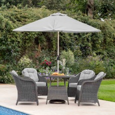 Villerio 2x3m Parasol in Grey