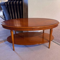 Showroom Clearance: Bradley Yew 376 Oval Coffee Table