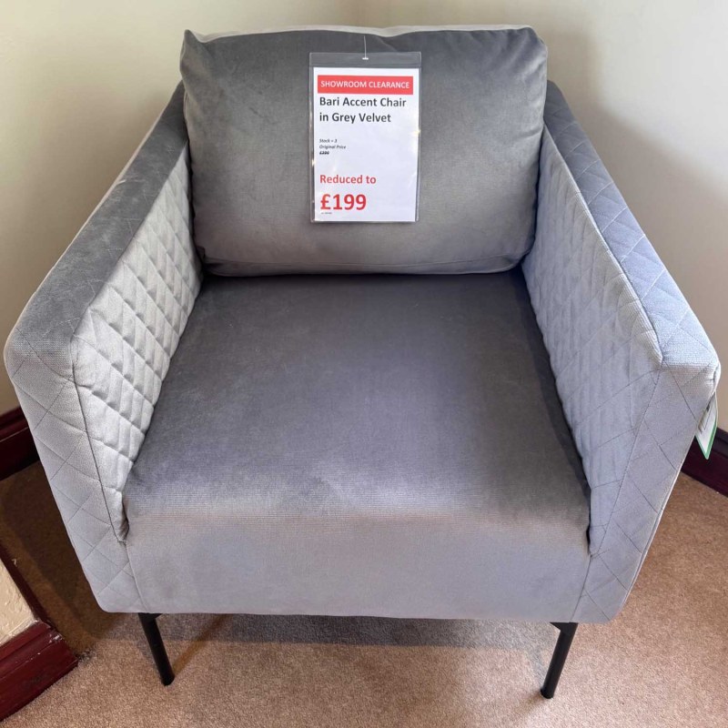 Showroom Clearance: Bari Accent Chair Showroom Clearance: Bari Accent Chair