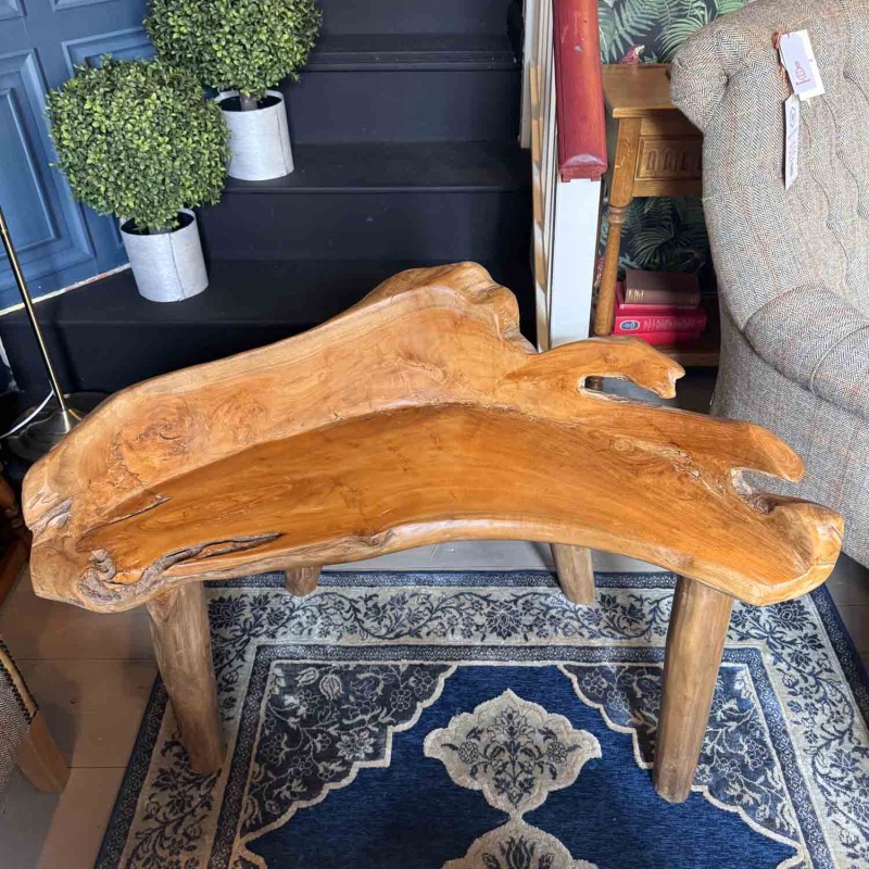Showroom Clearance: LW89 Chunky Teak Chaise Bench Showroom Clearance: LW89 Chunky Teak Chaise Bench