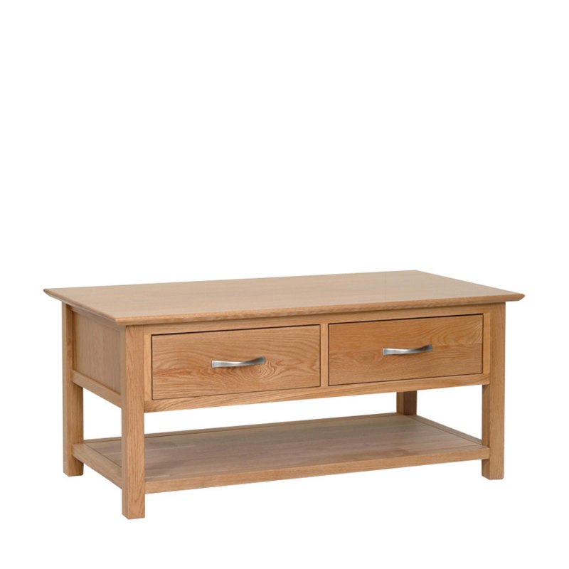 Lynton Oak Coffee Table with Drawers Lynton Oak Coffee Table with Drawers
