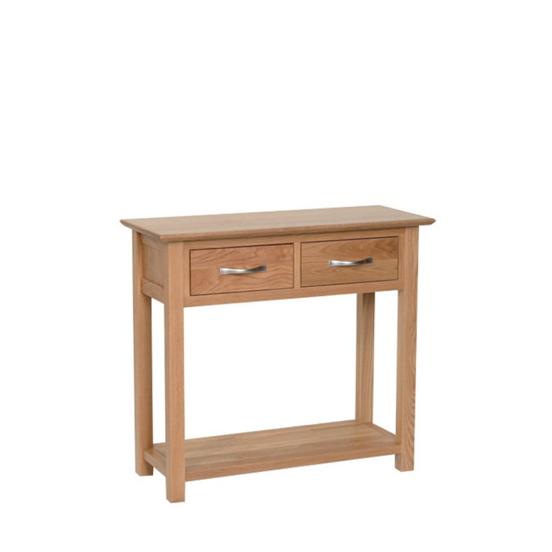 Lynton Oak Console Table with 2 Drawers Lynton Oak Console Table with 2 Drawers