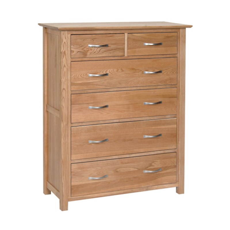 Lynton Oak 2+4 Combination Drawer Chest Lynton Oak 2+4 Combination Drawer Chest