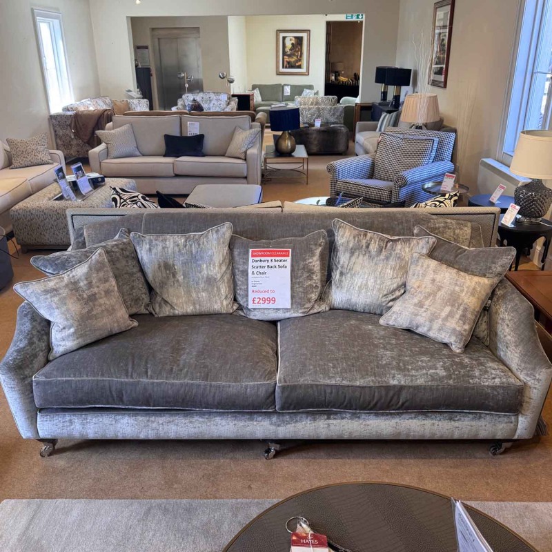 Showroom Clearance: Danbury 3 Seater Scatter Back Sofa & Chair Showroom Clearance: Danbury 3 Seater Scatter Back Sofa & Chair