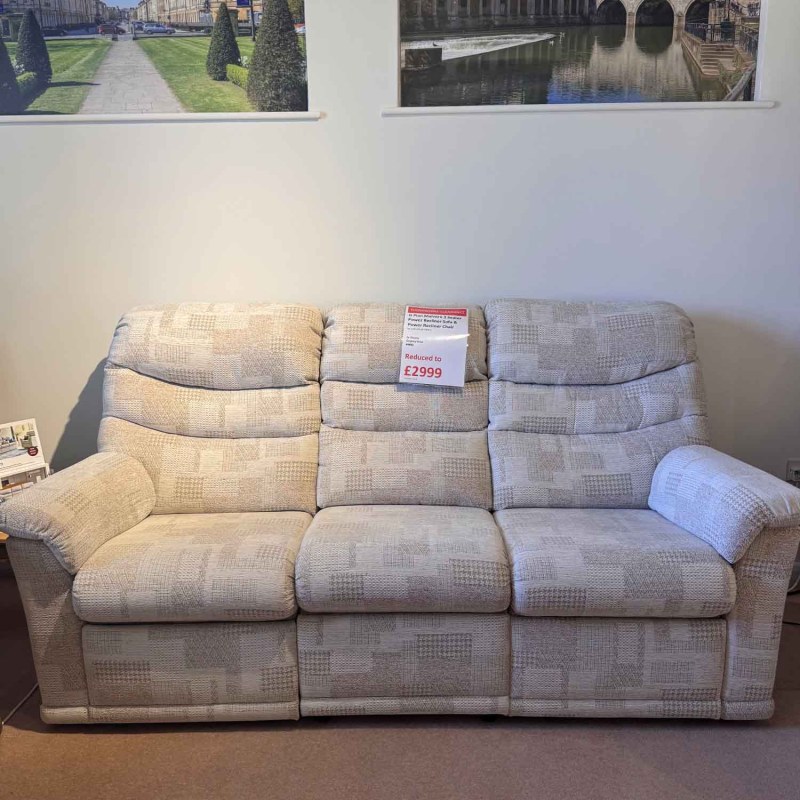 Showroom Clearance: G Plan Malvern 3 Seater Power Recliner Sofa & Power Recliner Chair Showroom Clearance: G Plan Malvern 3 Seater Power Recliner Sofa & Power Recliner Chair