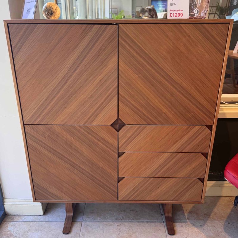 Showroom Clearance: PBJ Designhouse Space Walnut Highboard Showroom Clearance: PBJ Designhouse Space Walnut Highboard